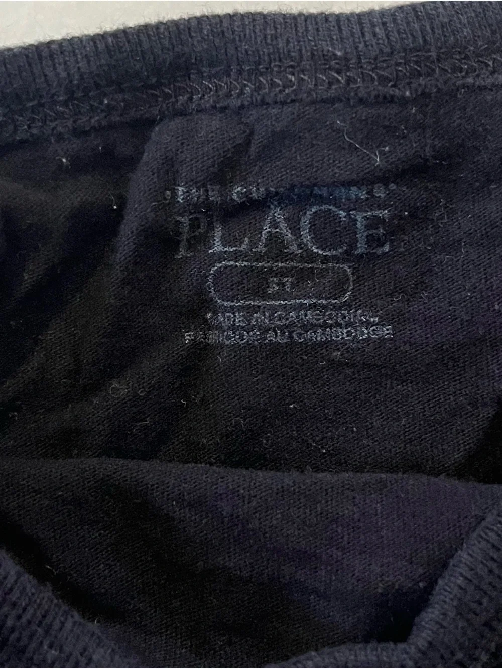The Children's Place Black Long-Sleeve Graphic Tee - White Text